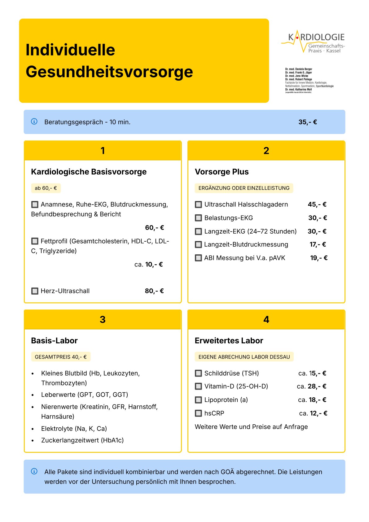Individuelle Gesundheitsvorsorge